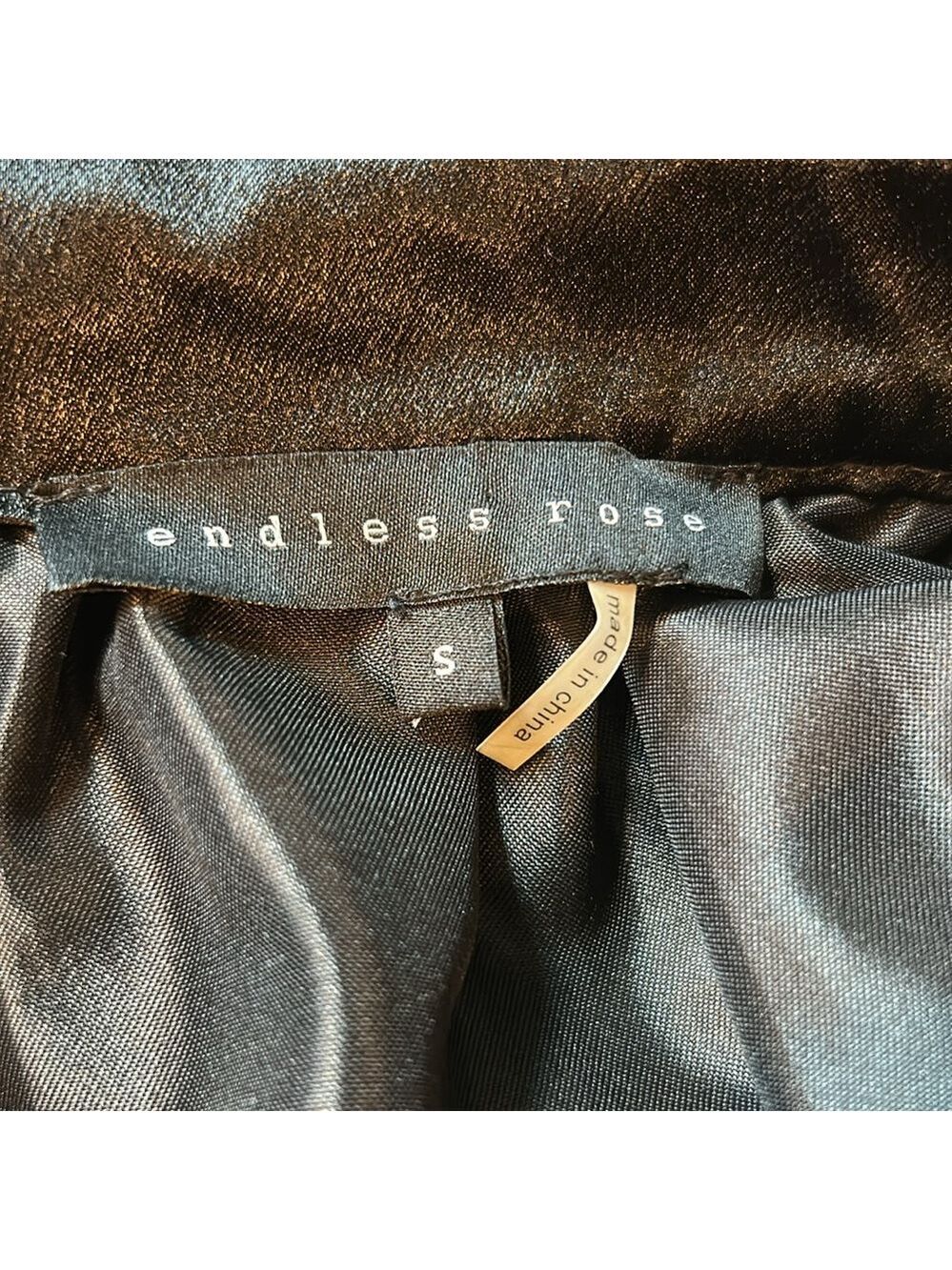 Endless Rose Black and Gray Abstract Pattern A-Line Midi Skirt Size Small - Picture 8 of 12